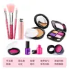 Novos brinquedos de cosméticos de simulação para crianças, meninas, batom sem pigmento, esmalte de unha, adereços, caixa de maquiagem incolor, conjunto