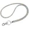 2024 Creativo 6 Filas Strass Lanyard para Teléfono Cadena Larga Correa de Muñeca Anti-Caída Universal Portapase de Trabajo