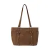 Bolsa Tote de Mão Vintage Tendência de Grande Capacidade para Mulheres, Novo Modelo Outono 2026, Alto Valor, Bolsa de Ombro Simples e Estilosa