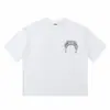 Estilo Americano Ojos de la Verdad Calle de Moda Casual Estampado de Letras Etiqueta Pequeña Casual Simple HOE Camiseta de Manga Corta Holgada Verano Marca de Moda