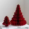 Adornos Navideños Transfronterizos Plegado de Papel DIY Mini de Escritorio Pequeñas Decoraciones Colgantes Navideñas Decoración de Moda Estilo Ins