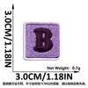 Fornecimento transfronteiriço de 26 patches bordados de letras e números com adesivo termocolante para roupas, sapatos e chapéus, patches decorativos para passar a ferro