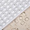 Rhinestones para Unhas de Venda Quente 6*8 Cubo de Açúcar Pequeno Gelo Transparente Fundo Pontiagudo, Rhinestones Retangulares Coloridos Transparente Ângulo Reto para Unhas, Rhinestones de Gelo para Unhas
