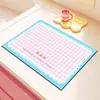 Alfombrilla de dopamina transfronteriza para encimeras de cocina, absorbente de agua, secado rápido, antideslizante, alfombrilla drenante de agua, alfombrilla suave de tierra de diatomeas estilo coreano de color crema