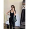 1019# All-match all-in-one copo camisola das mulheres preguiçoso fio de algodão desgaste interno e exterior slim fit hot girl emagrecimento verão