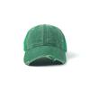 Gorra de Béisbol de Algodón Lavado con Agujeros Logotipo Bordado Transfronteriza Parte Superior Suave Gorra de Malla Torre Sombrero Protector Solar Gorra Vestida para Hombre