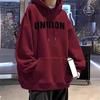 Sudadera con capucha con alfabeto retro estilo americano para hombre, nueva de primavera y otoño, estilo Hong Kong, alta calle, marca Duffy Shuai Chao, con forro polar, chaqueta para estudiante