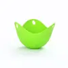 En stock copa de huevo de silicona resistente a altas temperaturas cocedor de huevos utensilios de cocina domésticos vaporera de huevos de silicona sartén antiadherente portahuevos