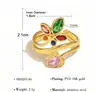 Anillo Abierto Estilo Europeo y Americano con Diamantes Brillantes, Lujo de Gama Alta, Anillo de Moda Versátil, Diseño Único de Nicho, Accesorio de Mano de Moda