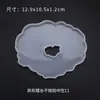 Molde de Resina de Cristal DIY Papoula Onda Irregular Base para Copo Molde de Exibição Molde Decorativo de Silicone