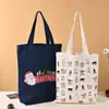 Atacado do Fabricante Bolsa de Lona Logotipo Personalizado Bolsa de Algodão Portátil Sacola Publicitária de Compras Proteção Ambiental Atacado Personalizado
