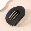 Nuevo Pasador Plano Redondo Transfronterizo con Pinza de Pato Fuerte, Dientes Flexibles y Diseño Curvo Cómodo para Sujetar el Cabello