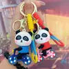 Chaveiro Panda Tesouro Nacional Desenho Animado Urso Bambu Pingente de Chave Pingente de Bolsa Infantil Barraca de Rua Presente de Formatura