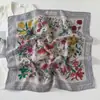 Venda Direta da Fábrica Lenço Quadrado Pequeno Retro Paisley Textura de Algodão e Linho Lenço Decorativo Quente Presente