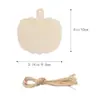 Artesanía de Madera Colgantes de Halloween Calabaza, Araña, Fantasma, Bruja Decoraciones Colgantes Halloween DIY