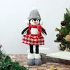 Decoraciones Navideñas Transfronterizas Pingüino Luminoso Colgante Colgante Pequeño con Luz Muñeca Muñeca Colgante de Árbol de Navidad Colgante