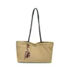 2026 Bolso de Hombro Único para Mujer Nuevo Tela Estilo Coreano Simple Ins Bolso Tote de Gran Capacidad Bolso Retro de Gama Alta