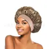 Faixa de cetim elástica alta de aba larga nova transfronteiriça touca de dormir touca de quimioterapia feminina chapéu para cuidados com o cabelo cor sólida vendas diretas de fábrica