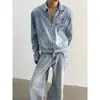 Chaqueta americana retro con cremallera de lavado degradado de alta gama transfronteriza para hombre, abrigo de mezclilla con nuevo diseño de nicho