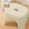 Taburete pequeño engrosado para adultos, resistente y duradero, banco de plástico para el hogar para sala de estar, taburete bajo para baño para cambiarse los zapatos para mujer