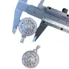 Colgante de ocho brújulas del tesoro de plata 999, collar de plata esterlina para hombre y mujer, transportador de fortuna, método antiguo, colgante de pareja de loto hueco