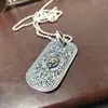 Nova Corrente s925 Marca Militar Tendência Versátil Pingente de Prata Esterlina Masculino Hip-hop Rua Europeia e Americana Leão Luz de Luxo Nicho