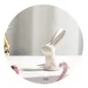 Anel de Gato com Galvanoplastia, Colar, Joias, Enfeites de Animal, Artesanato Cerâmico Transfronteiriço, Coelho Criativo, Flamingo