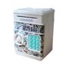 Caixa eletrônico criativo com voz, cofrinho automático para rolo de dinheiro, máquina de dinheiro inteligente, cofrinho de poupança, cofre com trava de senha