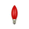 Atacado de fábrica moldagem por sopro integrada concha de lâmpada de vela LED totalmente brilhante acessórios lâmpada de LED colorida abajur de plástico E12