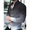 Camisa de manga larga business casual transfronteriza, nueva camisa estampada para hombre, manga larga talla grande de Amazon, dropshipping de una pieza
