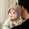Gorro para Bebés y Niños Pequeños para Primavera y Otoño, Gorro de Dinosaurio Súper Lindo con Protección para los Oídos, Turbante de Otoño para Bebés Pequeños para Uso al Aire Libre