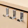 Colgador de Puerta Trasera en Forma de Z, Colgador de Abrigo sin Clavos para Puerta Trasera, Colgador de Bolsos, Gancho S, Gancho Colorido sin Rastro, Paquete de 2