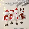Muñeca de Niña Angelito Nueva Transfronteriza Colgante Decorativo de Papá Noel Ciervo Tela Felpa Colgante para Árbol de Navidad