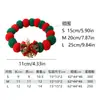 Collar Navideño Transfronterizo para Mascotas, Accesorios Navideños para Gatos y Perros, Collar de Bolas de Fieltro, Suministros para Mascotas