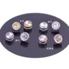 Tapón de silicona de lujo tapón de oído parte trasera del oído anillo de acero inoxidable brillante viga de oreja con ranura de doble capa tachuela de oreja tapón antideslizante