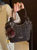 Bolso de Mano Estampado de Leopardo para Mujer 2025 Nuevo de Moda Otoño Invierno Nicho Lujo Ligero Tacto de Alta Gama Bolso de Mano Bolso de Hombro Bolso Cruzado Tipo Cubo