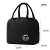 Saco de isolamento térmico mão carregando saco de almoço bolsa múmia feminina saco de lancheira saco de madeira Oxford pano estudante saco de arroz folha de alumínio engrossado