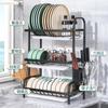 Platos de Cocina y Escurridor para Platos Estante Escurridor para Platos Doméstico Multifuncional Estante para Tazones Caja de Almacenamiento para Tazones y Palillos Estante de Almacenamiento para Alacena