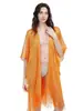 Xale Popular Transfronteiriço Estilo Europeu e Americano com Fio de Ouro e Prata para Mulheres, Cobertura Fina para Vestido de Noite com Franjas Decorativas, Lenço de Seda para Proteção Solar