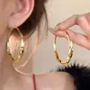 Pendientes de Aro Grandes Clásicos Elegantes para Mujer, Pendientes Retro de Alta Gama, Pendientes de Aro Únicos Exagerados, Círculos de Aleación de Titanio