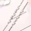 Pulseira Amor de Golfinho Moda Feminina Pequeno Fresco Diamante Branco Peixe Pequeno Pulseira Verão Simples Ametista Zircônia Joias
