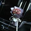 Flor Seca para Coche Salida de Aire del Coche Aromaterapia Ramo Creativo de Rosas Decoración Interior del Coche Cumpleaños Graduación Ceremonia de Acompañamiento