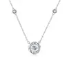 Collar de Latido de Corazón Mobius de Tres Segundos para Mujer, Cadena para Clavícula de Lujo Ligero de Nicho, Colgante Versátil y Elegante, Al por Mayor de Fábrica en Stock