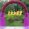 Arco de Flores de Seda Puerta de Flores Completa Puerta de Flores para Boda Evento de Celebración de Apertura de Tienda Nuevo Arco de Flores Soporte para Flores Accesorios de Flores para Boda