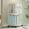 Estantería pequeña junto al escritorio, independiente, móvil, con ruedas, de hierro, para guardar libros ilustrados infantiles y libros de texto para estudiantes