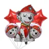 Wang Wang Equipo Set Globo de Perro Patrulla Dibujos Animados Película de Aluminio Ryder Tiantian Fiesta Infantil Decoración de Cumpleaños Globo
