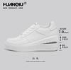 Zapatos Blancos Universales para Hombre 2025 Primavera Nuevos Versátiles de Moda Blancos Punta Redonda Antideslizantes Planos Tenis