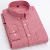 Camisa Oxford Delgada de Algodón para Primavera y Otoño, Cardigan Cuadros Casual Juvenil, Camisa de Patchwork Cuadrada de Color Sólido
