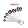Colheres Medidoras de Aço Inoxidável Colheres Medidoras Graduadas para Panificação Colheres Medidoras Redondas Conjunto de 6 Peças Conjunto de Colheres para Grãos de Café Colher Graduada Colher para Temperos