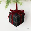 Novo produto transfronteiriço Natal 8cm ornamento de bola de Natal de veludo, bola de decoração de árvore de Natal de espuma de veludo atacado
